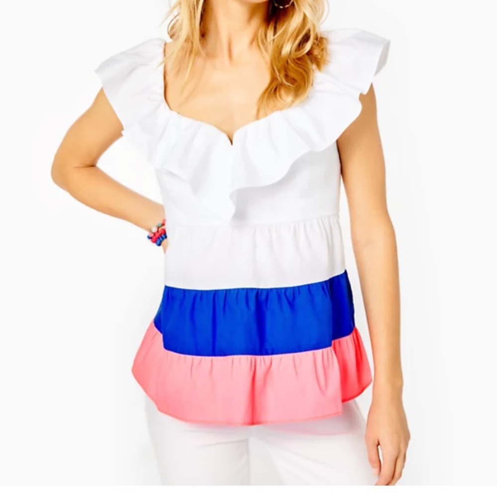 ๐Lily Pulitzer Emie Ruffe Babydoll Top๐